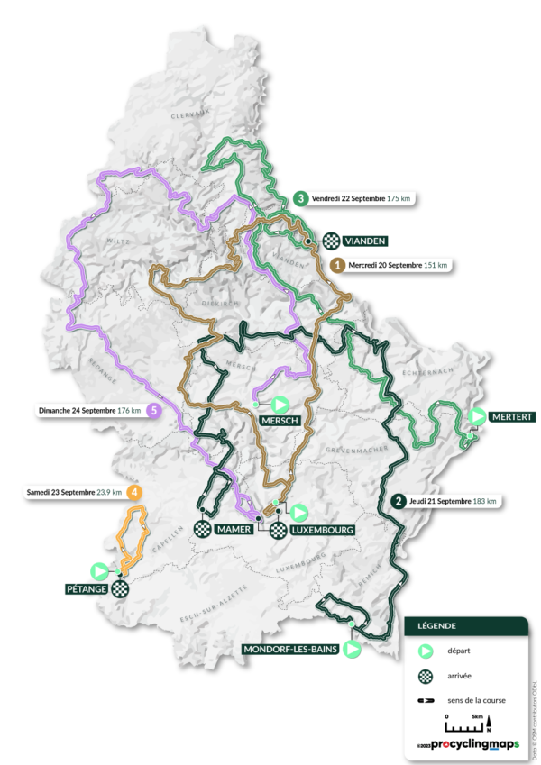 Discover the Stages Škoda Tour de Luxembourg 2023